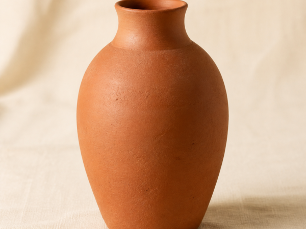 Handcrafted Terracotta Matka Vase - hero Handcrafted Terracotta Matka Vase on a warm neutral background