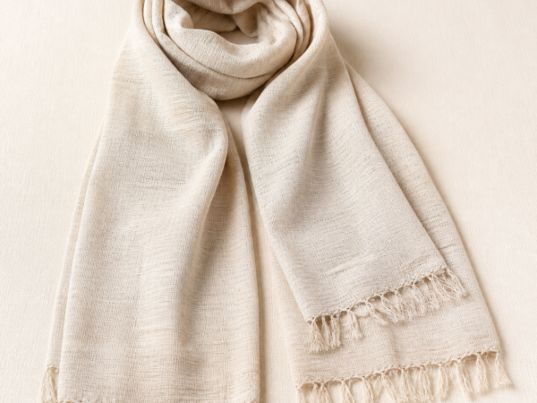 Handloom Khadi Stole - hero Handloom Khadi Stole on a warm neutral background
